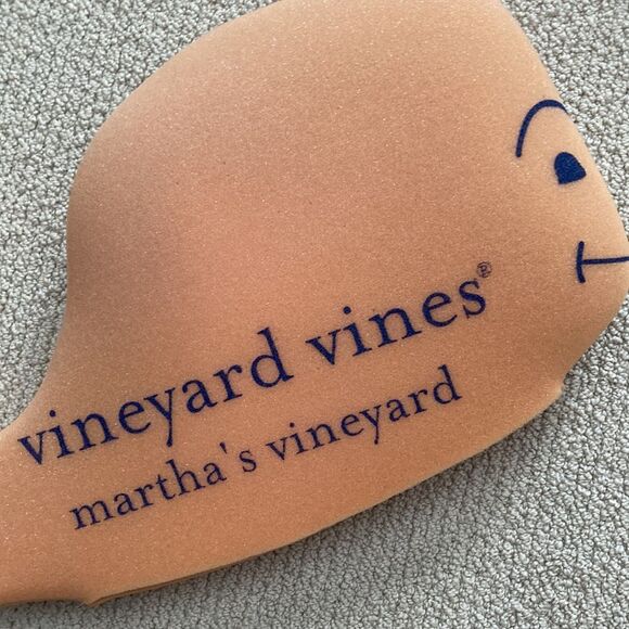 Vineyard Vines Martha’s Vineyard Large Foam Whale Orange Decor Squish 11” by 21” - Picture 2 of 6